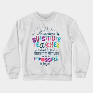 An Awesome Substitute Teacher Gift Idea - Impossible to forget Crewneck Sweatshirt